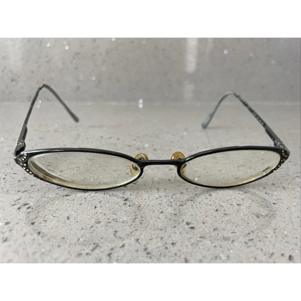 VERA WANG V130 EYEGLASSES FRAMES ONLY full rim 51-17-135 BK Cat eye black